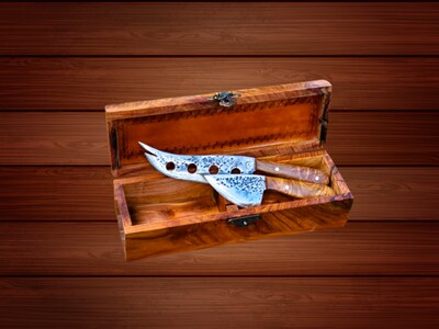 Hand-Forged Cheese Knife Set - image1